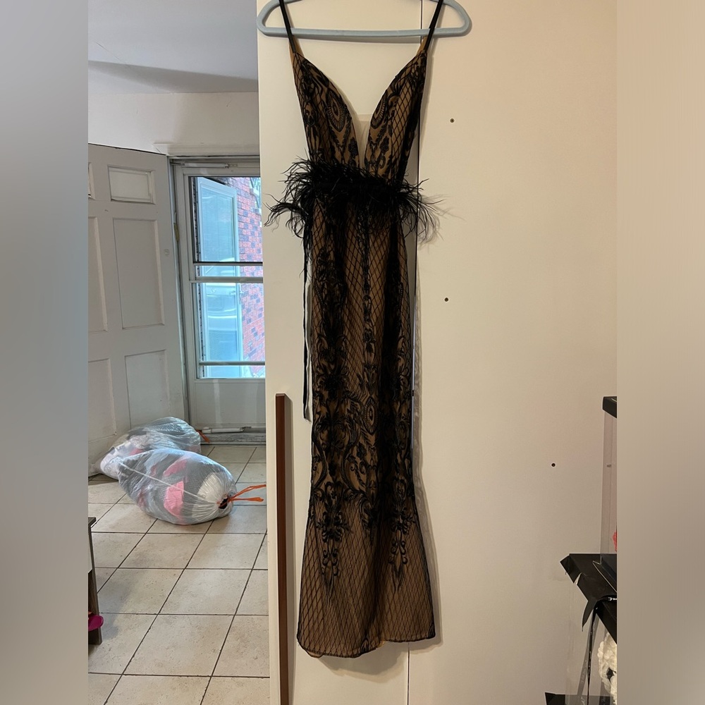 Black long dress cocktail